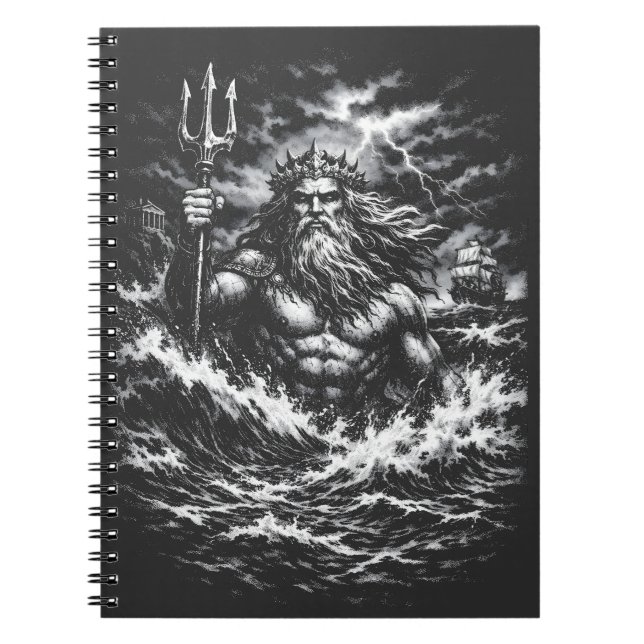 Poseidon — Lord of the Deep by BurnsInHell Notebook (Front)