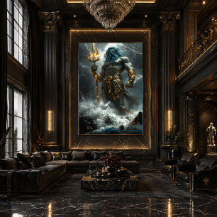 Poseidon, Lord of the Deep - Divine Storm Poster