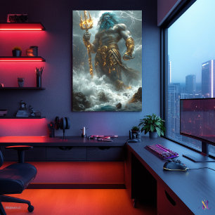 Poseidon, Lord of the Deep - Divine Storm Poster