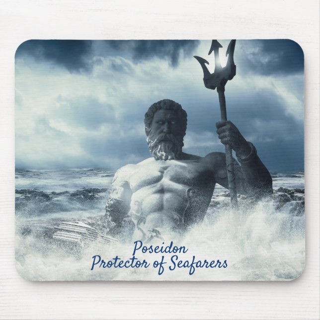 Poseidon Protector of Seafarers Mouse Pad (Front)
