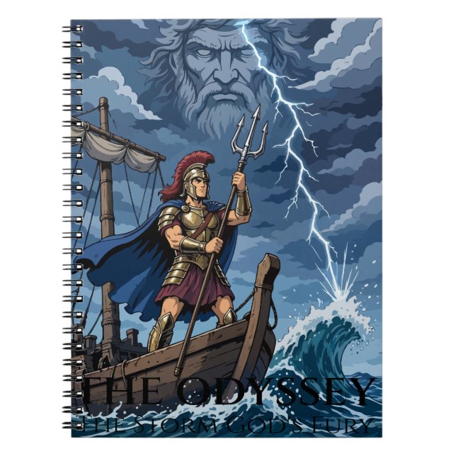 Poseidon’s Storm Wrath Notebook (Front)
