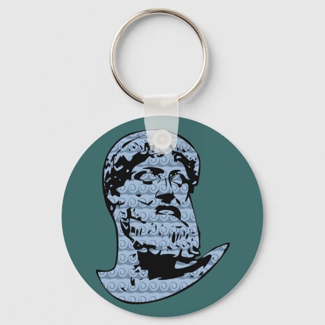 Poseidon statue key ring (Front)