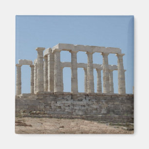 Poseidon Temple at Cape Sounian Magnet