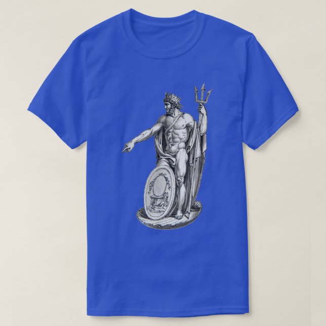 Poseidon  Trident Greek God Mythology  T-Shirt (Design Front)