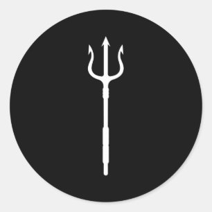 Poseidon Trident Neptune Greek God Classic Round Sticker