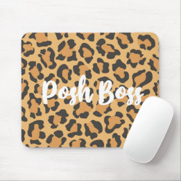 Posh Boss Leopard Printed Mouse Pad
