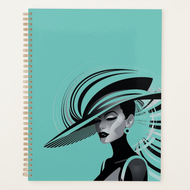 POSH CHIC COLLECTION #1 (TEAL) PLANNER (Front)