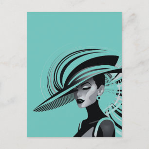 POSH CHIC COLLECTION #1 (TEAL) Postcard