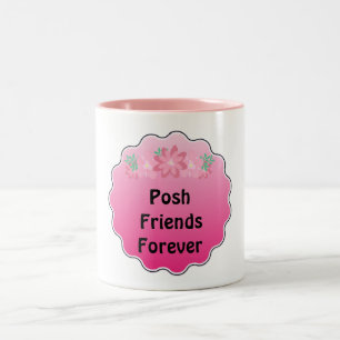Posh Friends Forever Mug, Poshmark, Friends Two-Tone Coffee Mug