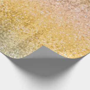 Posh Luxury Gold glitter sequins Wrapping Paper
