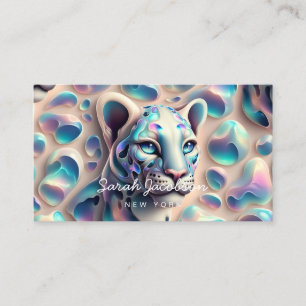 Posh Luxury Opal Iridescent Style Business Card