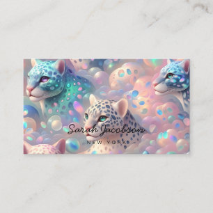Posh Luxury Opal Iridescent Style Business Card