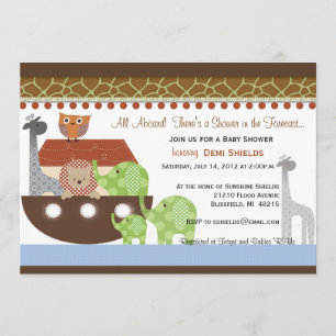 Posh Noahs Ark Invitation