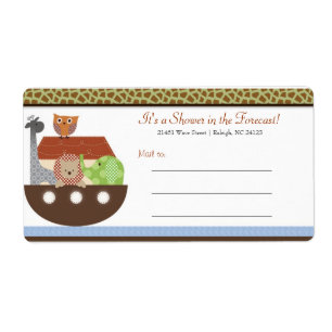 Posh Noah's Ark Mailing Labels