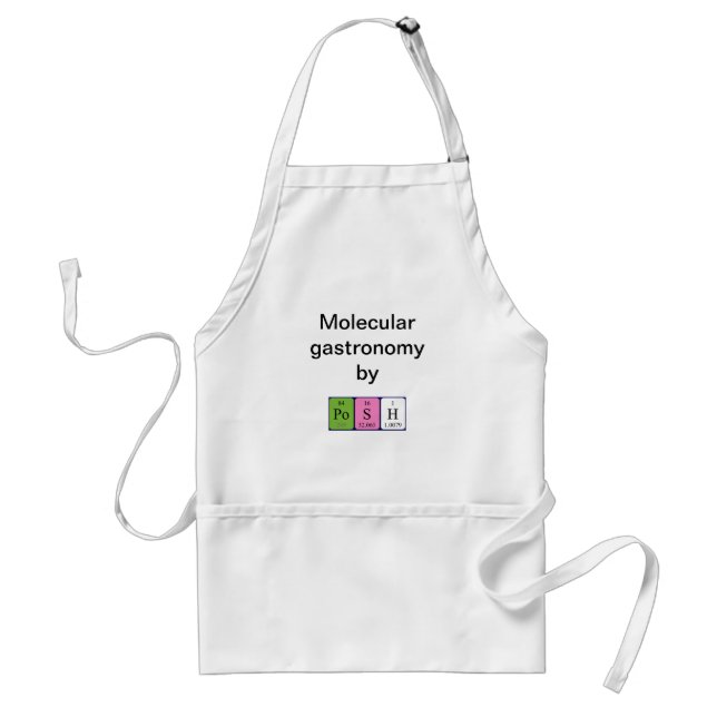 Posh periodic table name apron (Front)