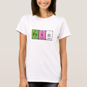 Posh periodic table name shirt