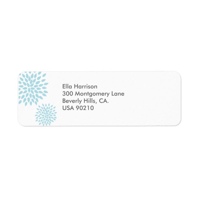 Posh Petals | Twilight | Return Address Label (Front)