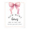 Posh Pink How Many Bows Baby Shower Game