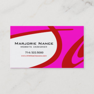 Posh Popp - Website Designer Business Card