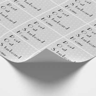 POSH port out starboard home Wrapping Paper
