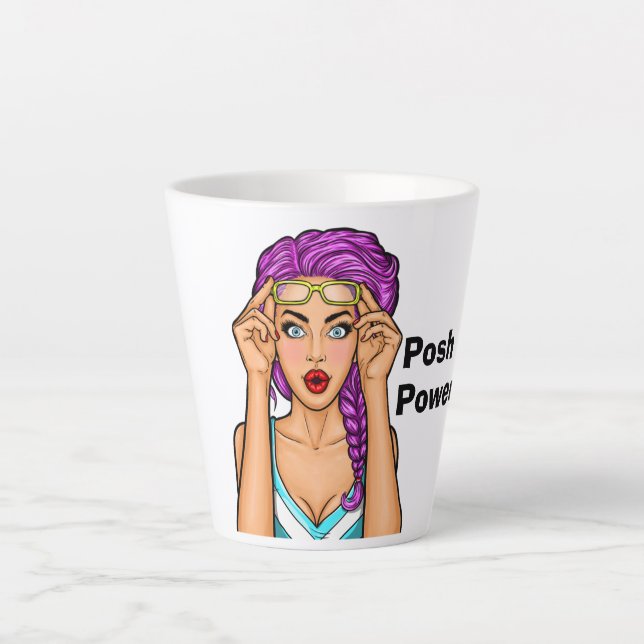 Posh Power Latte Mug - Poshmark Mug (Front)
