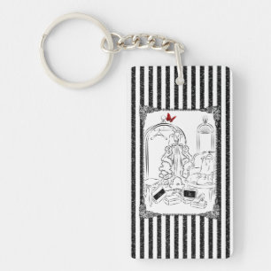 Posh Wardrobe Striped Room Key Ring