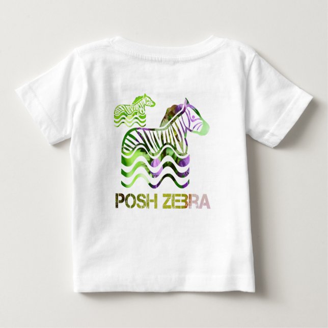 posh zebra baby T-Shirt (Back)