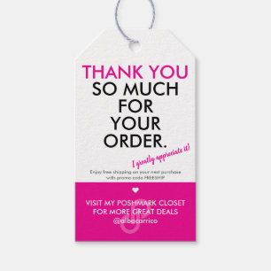 Poshmark Thank You Gift Tags