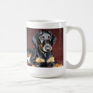 Posing Doberman Pinscher Puppy Mug
