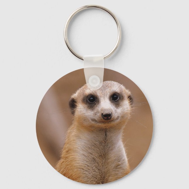 Posing Meerkat Key Ring (Front)