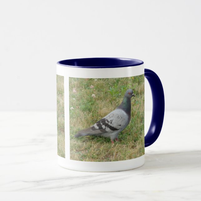Posing Pigeon Mug (Front Right)