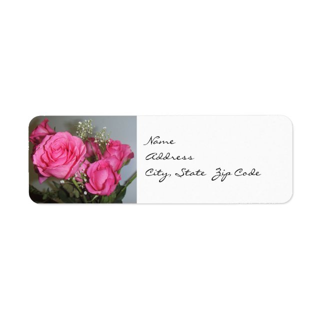 Posing Roses Return Address Labels (Front)