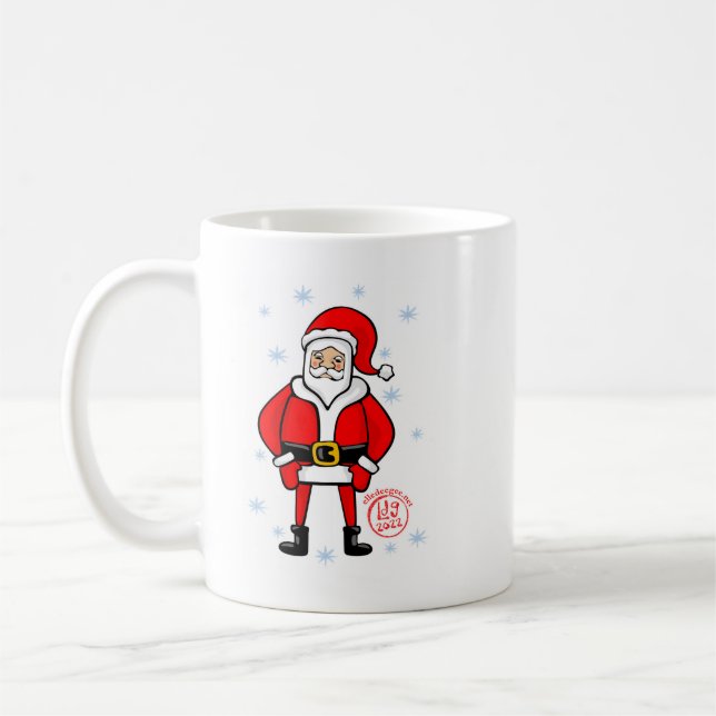 Posing Santa Coffee Mug (Left)