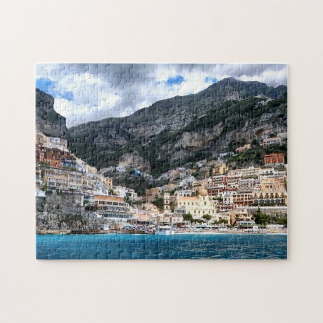 Positano Amalfi Coast Italy, Italian scenic photo Jigsaw Puzzle (Horizontal)