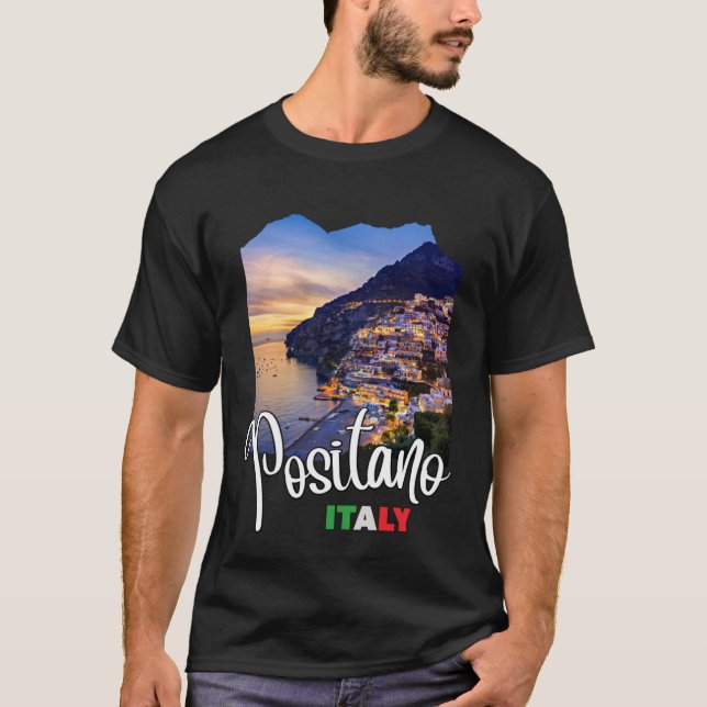 Positano Amalfi Coast Positano Italy T-Shirt (Front)