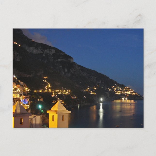 Positano at Night Postcard (Front)