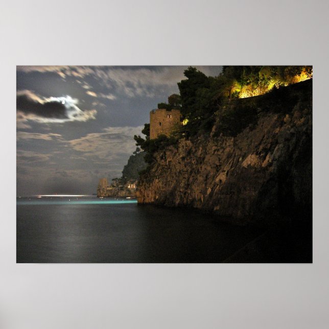 Positano at Night - Relic II - Photograph Print (Front)