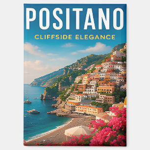 🌸 Positano Italy Cliffside Coastal Decor 🌊 Magnet