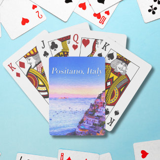 Positano, Italy Sunset  Playing Cards