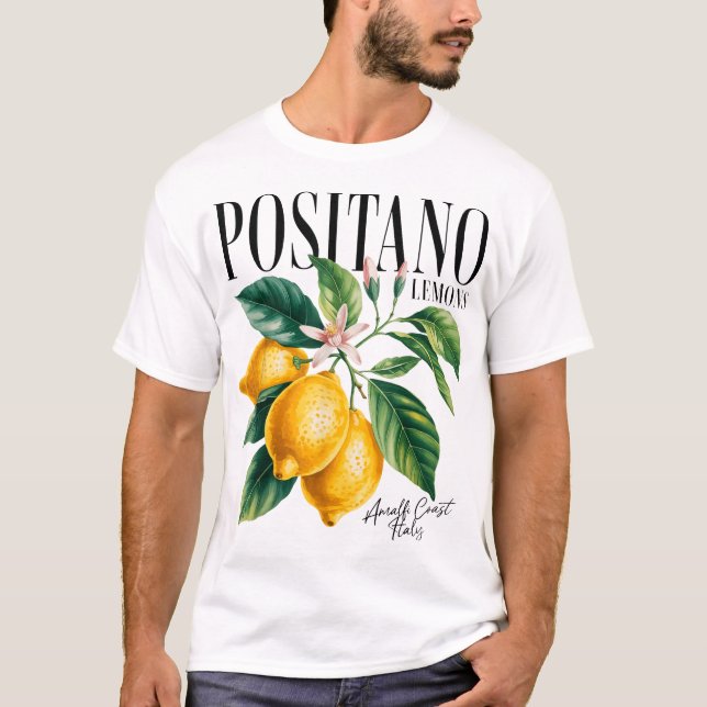 Positano Lemons Amalfi Coast Italy Women Men  T-Shirt (Front)