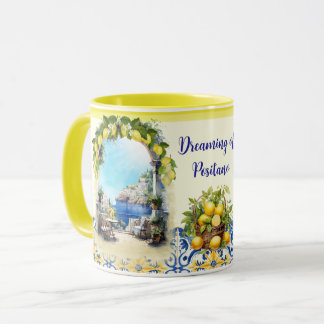Positano Mug Dreaming of Positano Lemons Amalfi