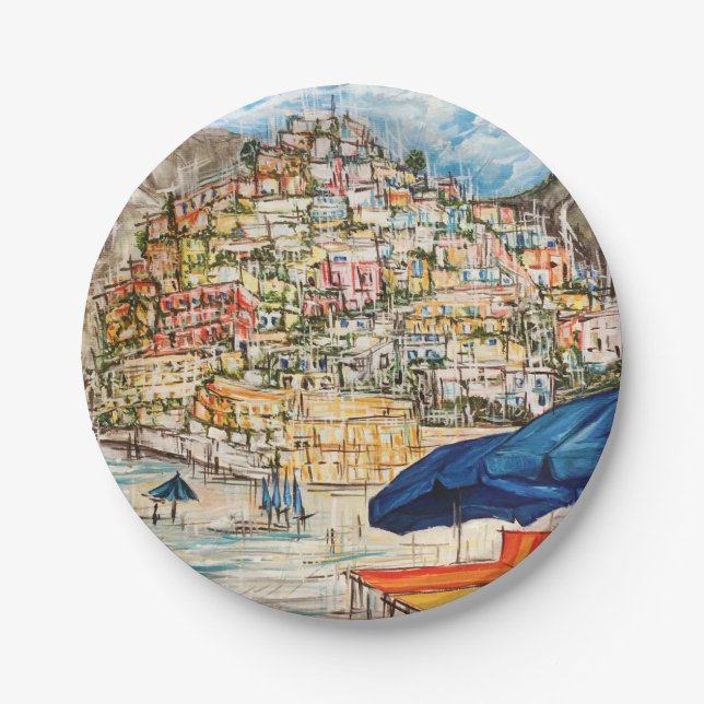 Positano Paper Plate (Front)