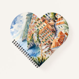 Positano: Watercolor Charm Italy's Amalfi Coast Notebook