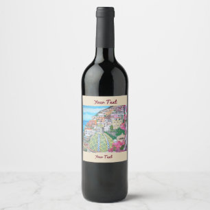 Positano, Wine (or Champagne) Bottle Label