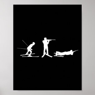 Positions Shooting Range Shooting Cross-country Bi Poster