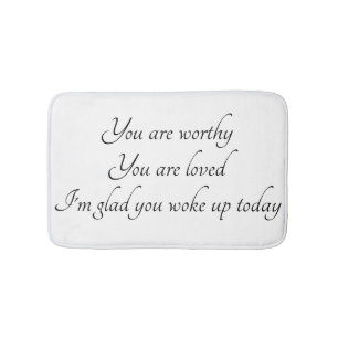 'Positive Affirmation' Bath Mat