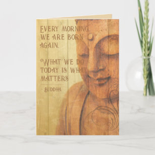 Positive Affirmation Buddhism Mindfulness Quote Card