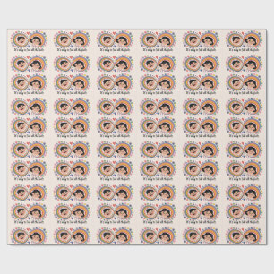 Positive Affirmation Emoji Emotional Mental Health Wrapping Paper