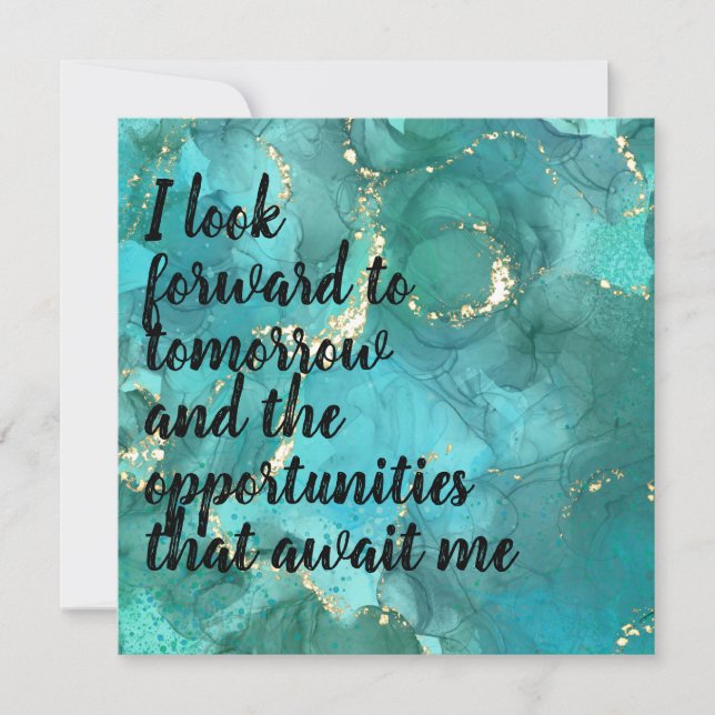 Positive Affirmation "Forward" Blue/Gold (Front)
