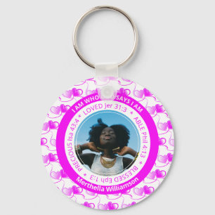 Positive Affirmation I AM Christian Key Ring